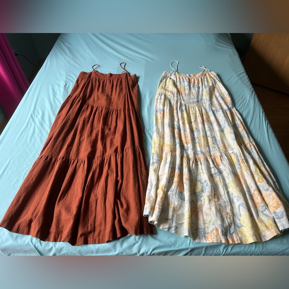 NEW Abercrombie LINEN blend dress duo